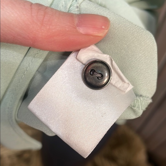 Port Authority Mint Relaxed Tunic with Mandarin Collar - Picture 7 of 7